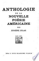 Anthologie de la nouvelle poésie américaine
