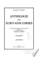 Anthologie des écrivains corses: XIXe siècle