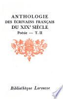 Anthologie des écrivains français ...