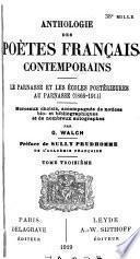 Anthologie des poètes français contemporains