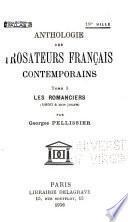 Anthologie des prosateurs français contemporains