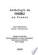 Anthologie du haïku en France