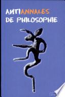 Antiannales de philosophie