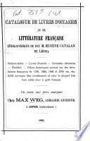 Antiquarischer Katalog