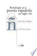 Livre Antología de la poesía española del siglo XX
