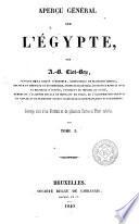 Aperçu général sur l'Egypte
