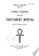 Aperçu général sur le traitement mental