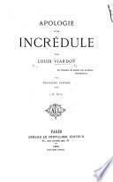 Apologie d'un Incrédule ... Troisième édition