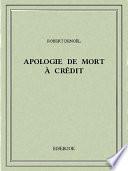 Apologie de Mort à Crédit
