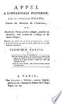 Appel à l'impartiale postérité