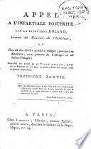 Appel à l'impartiale postérité
