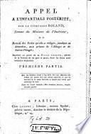 Appel à l'impartiale postérité
