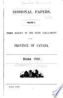 Appendix to the ... Journals of the Legislative Assembly [and the Legislative Council] ...