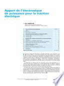 Apport de l'électronique de puissance pour la traction électrique