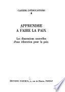 Apprendre a faire la paix