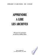 Apprendre à lire les archives