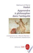 Apprendre à philosopher dans l'antiquité-inédit