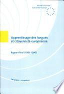 Apprentissage des langues et citoyenneté européenne