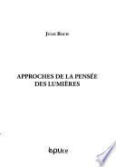 Approches de la pensée des Lumières