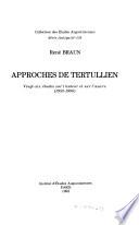 Approches de Tertullien