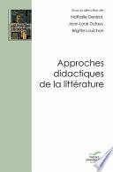 Approches didactiques de la littérature