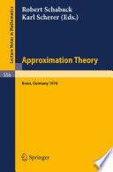 Approximation Theory