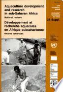 Aquaculture Development and Research in Sub-Saharan Africa