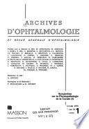 Arch Ophthalmol Rev Gen Ophthalmol