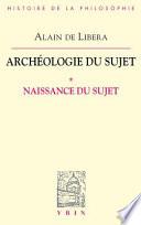 Archéologie du sujet
