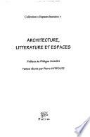 Architecture, littérature et espaces