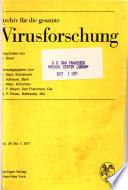 Archiv für die gesamte Virusforschung