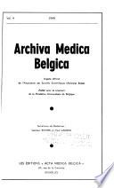 Archiva medica belgica