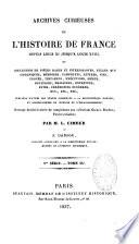 Archives curieuses de l'histoire de France