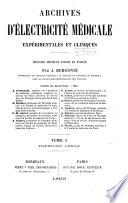 Archives d'électricité médicale et de physiothérapie du cancer