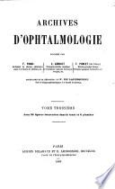 Archives d'ophtalmologie