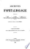 Archives d'ophtalmologie