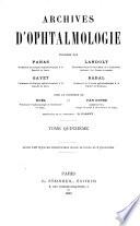 Archives d'ophtalmologie