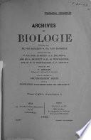 Archives de biologie