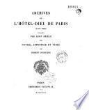 Archives de l'Hotel-Dieu de Paris