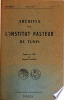 Archives de l'Institut Pasteur de Tunis