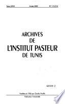 Archives de l'Institut Pasteur de Tunis