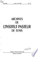 Archives de l'Institut Pasteur de Tunis