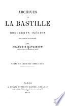 Archives de la Bastille: 1679-1681