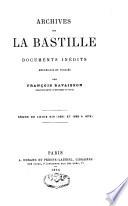 Archives de la Bastille: 1681, 1665-1674