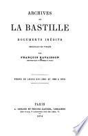 Archives de la Bastille