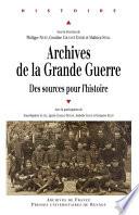 Archives de la Grande Guerre