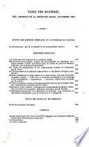 Archives de la Médicine Belge