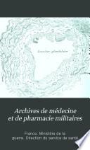Archives de médecine et de pharmacie militaires