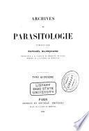 Archives de parasitologie