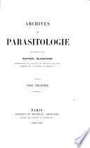Archives de parasitologie